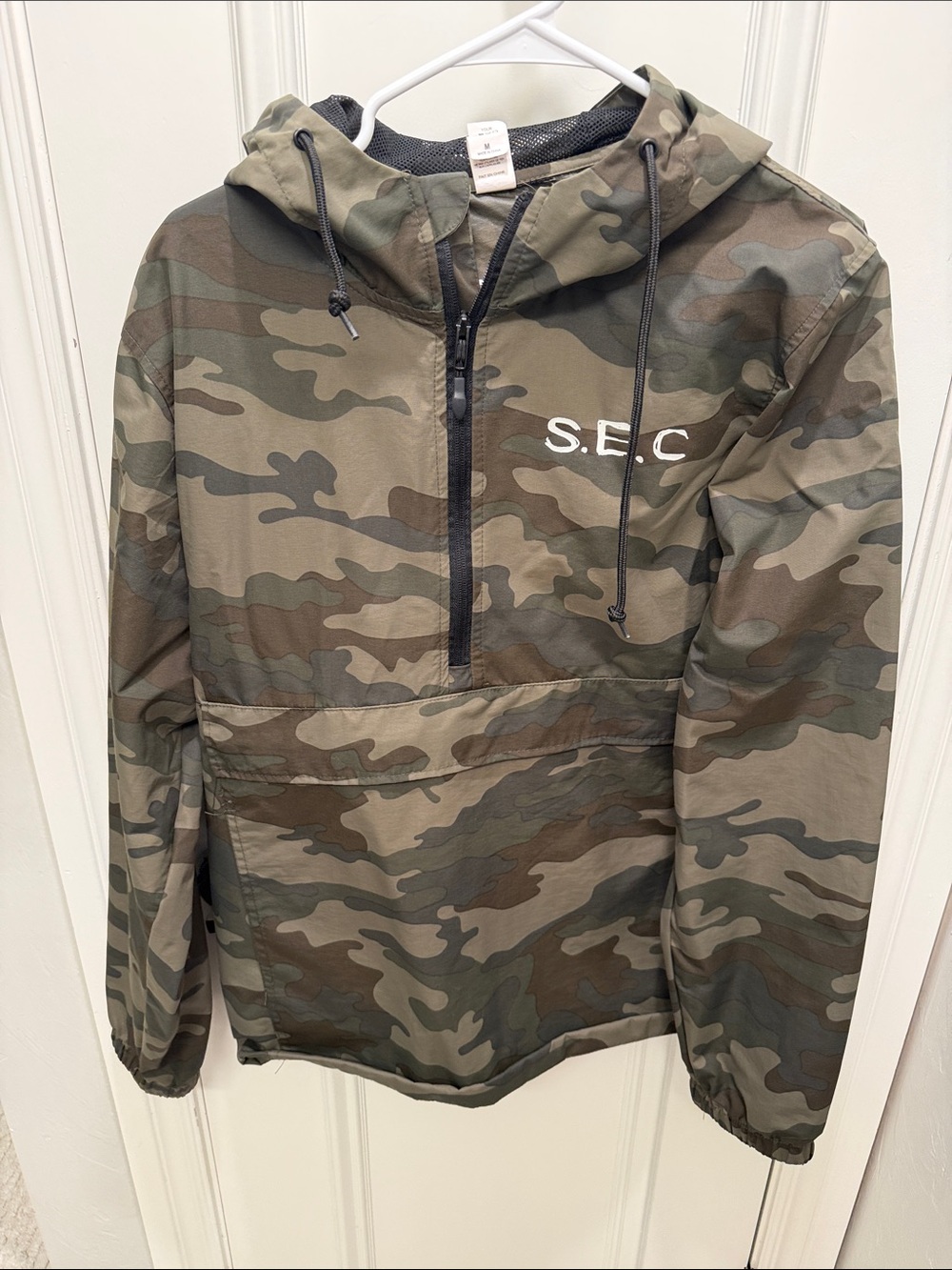 Sleepy Eye Crew Camouflage Pullover Anorak Jacket with S.E.C. Detail